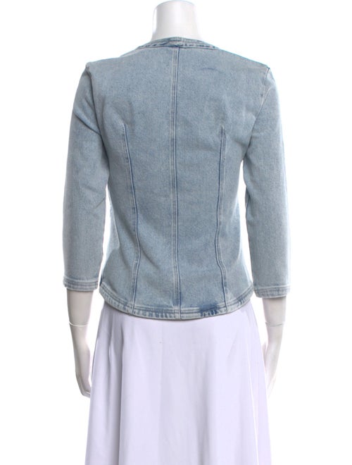 Isabel Marant Square Neckline Three-Quarter Sleeve Crop Top