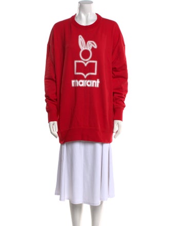 Isabel Marant Graphic Print Scoop Neck Sweater