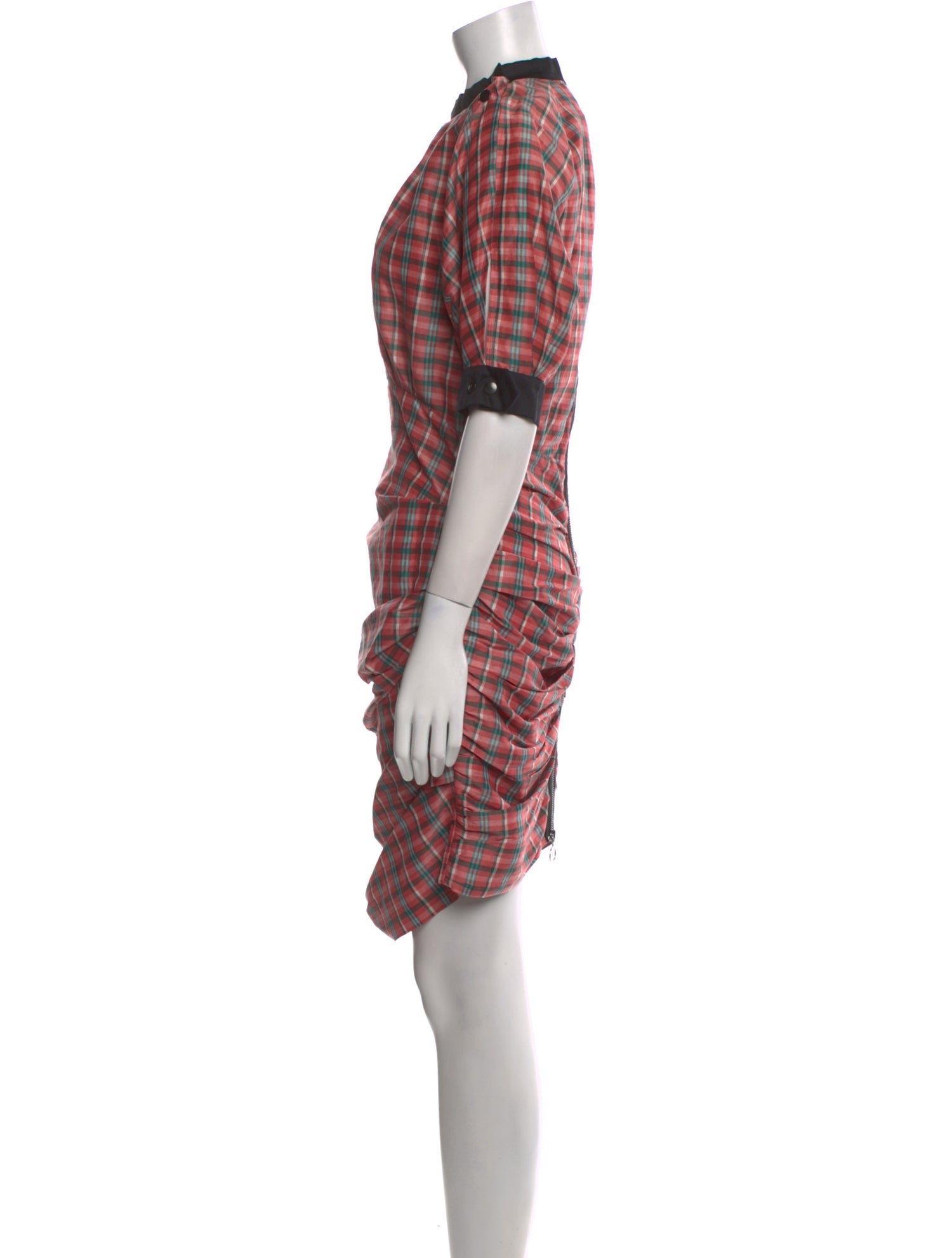 Isabel Marant Plaid Print Knee-Length Dress