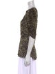 Isabel Marant Animal Print Crew Neck Blouse