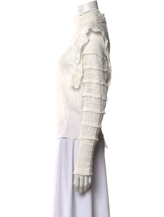 Isabel Marant Mock Neck Long Sleeve Top