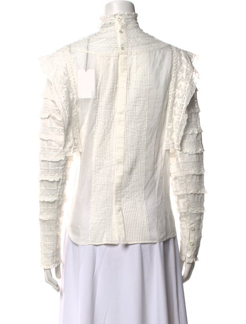 Isabel Marant Mock Neck Long Sleeve Top
