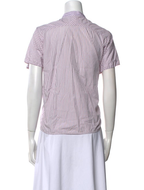 Isabel Marant Striped Mock Neck Crop Top