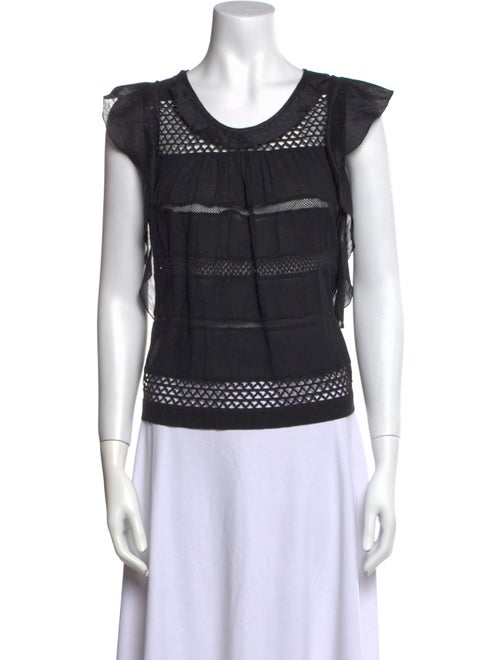 Isabel Marant Scoop Neck Short Sleeve Top
