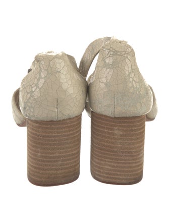 Isabel Marant Leather Crystal Embellishments D'Orsay Pumps