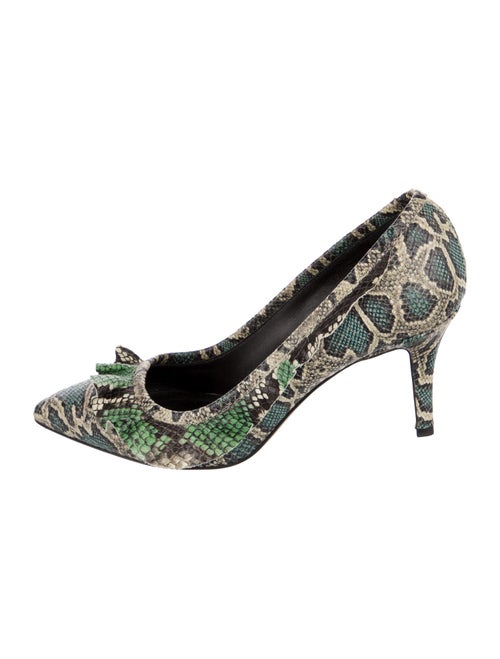 Isabel Marant Embossed Leather Animal Print Pumps