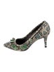 Isabel Marant Embossed Leather Animal Print Pumps