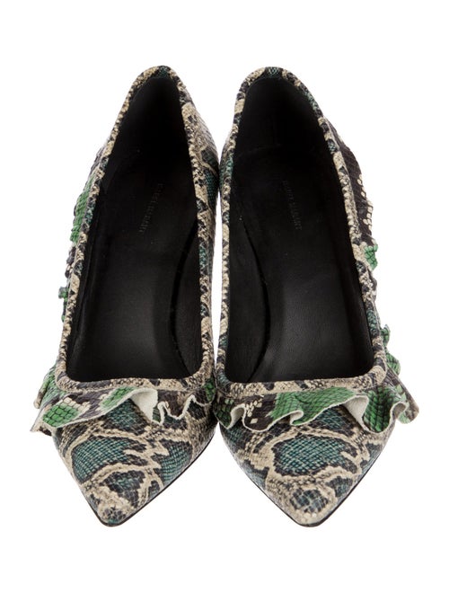Isabel Marant Embossed Leather Animal Print Pumps