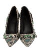 Isabel Marant Embossed Leather Animal Print Pumps