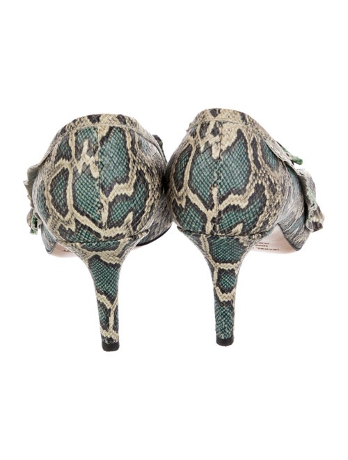 Isabel Marant Embossed Leather Animal Print Pumps