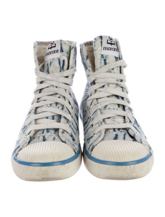 Isabel Marant Canvas Printed Sneakers