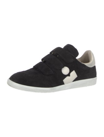 Isabel Marant Suede Leather Trim Embellishment Sneakers
