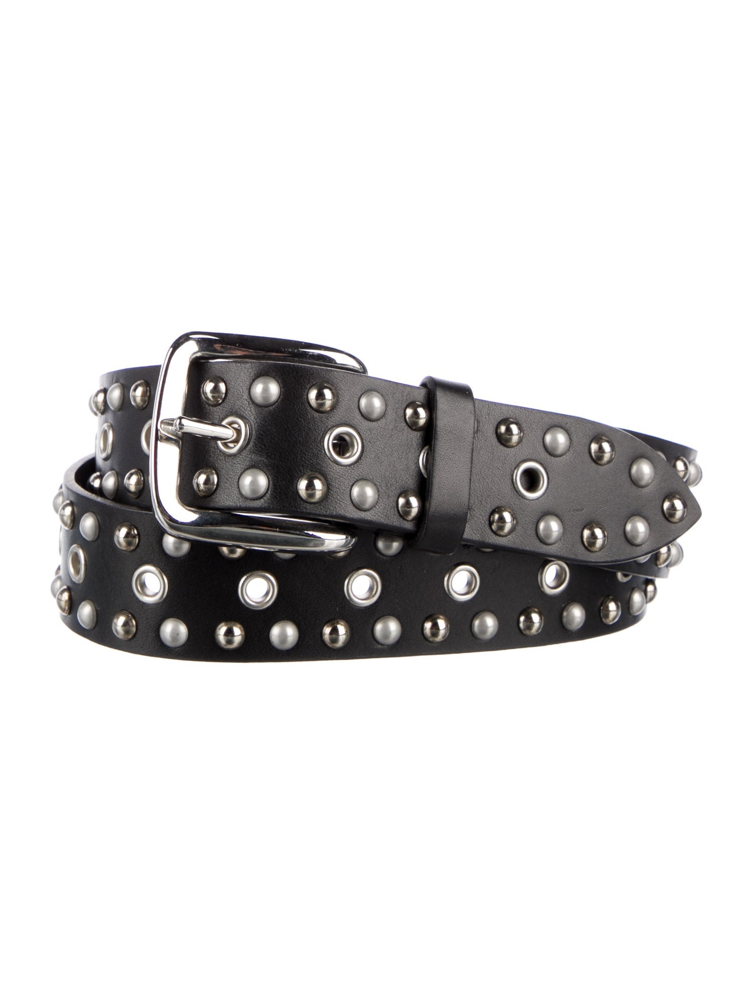 Isabel Marant Leather Studded Accents Belt
