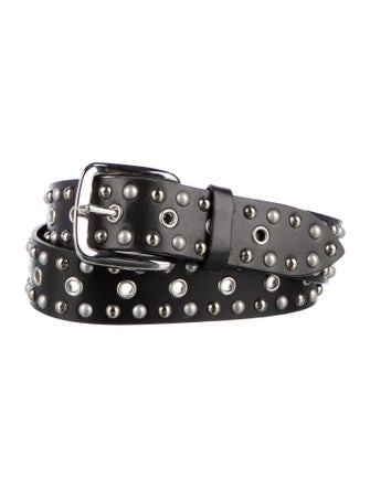 Isabel Marant Leather Studded Accents Belt