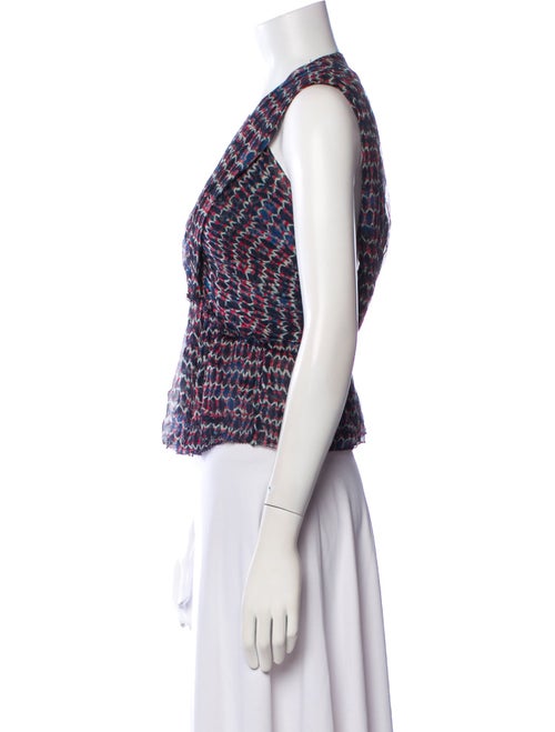 Isabel Marant Silk Printed Crop Top