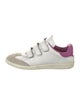 Isabel Marant Leather Colorblock Pattern Sneakers