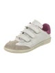 Isabel Marant Leather Colorblock Pattern Sneakers