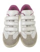 Isabel Marant Leather Colorblock Pattern Sneakers