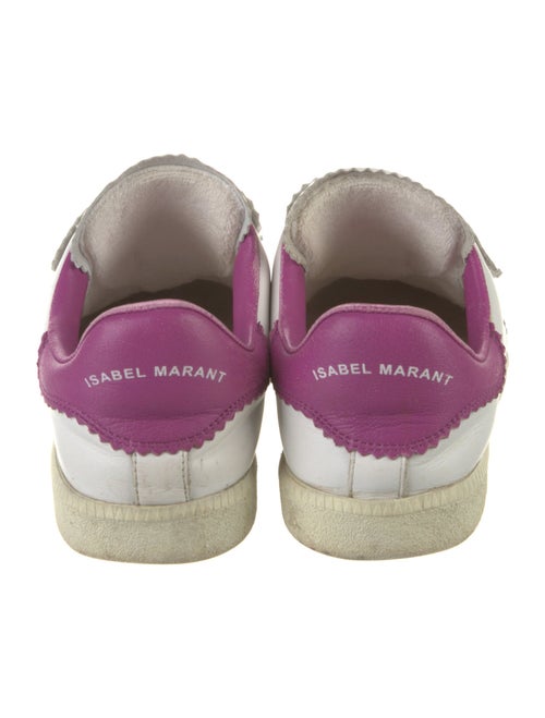Isabel Marant Leather Colorblock Pattern Sneakers