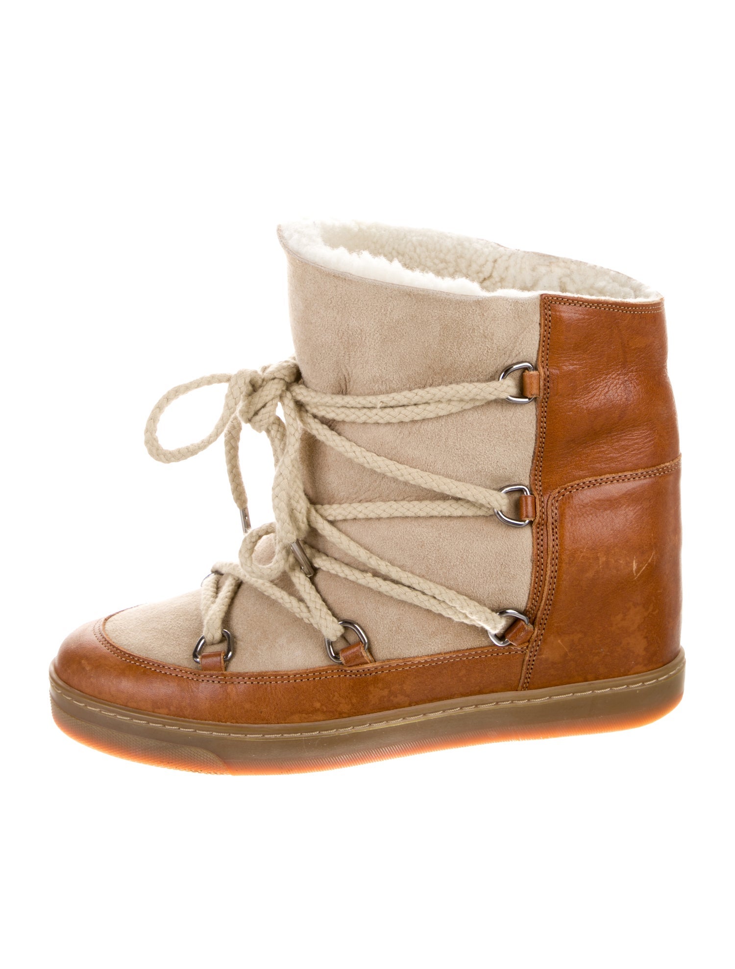 Isabel Marant Leather Lace-Up Boots