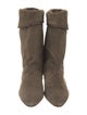 Isabel Marant Suede Whipstitch Trim Boots