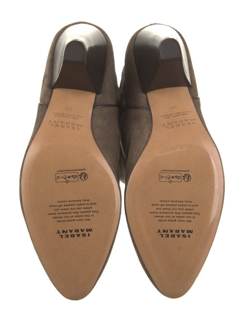Isabel Marant Suede Whipstitch Trim Boots
