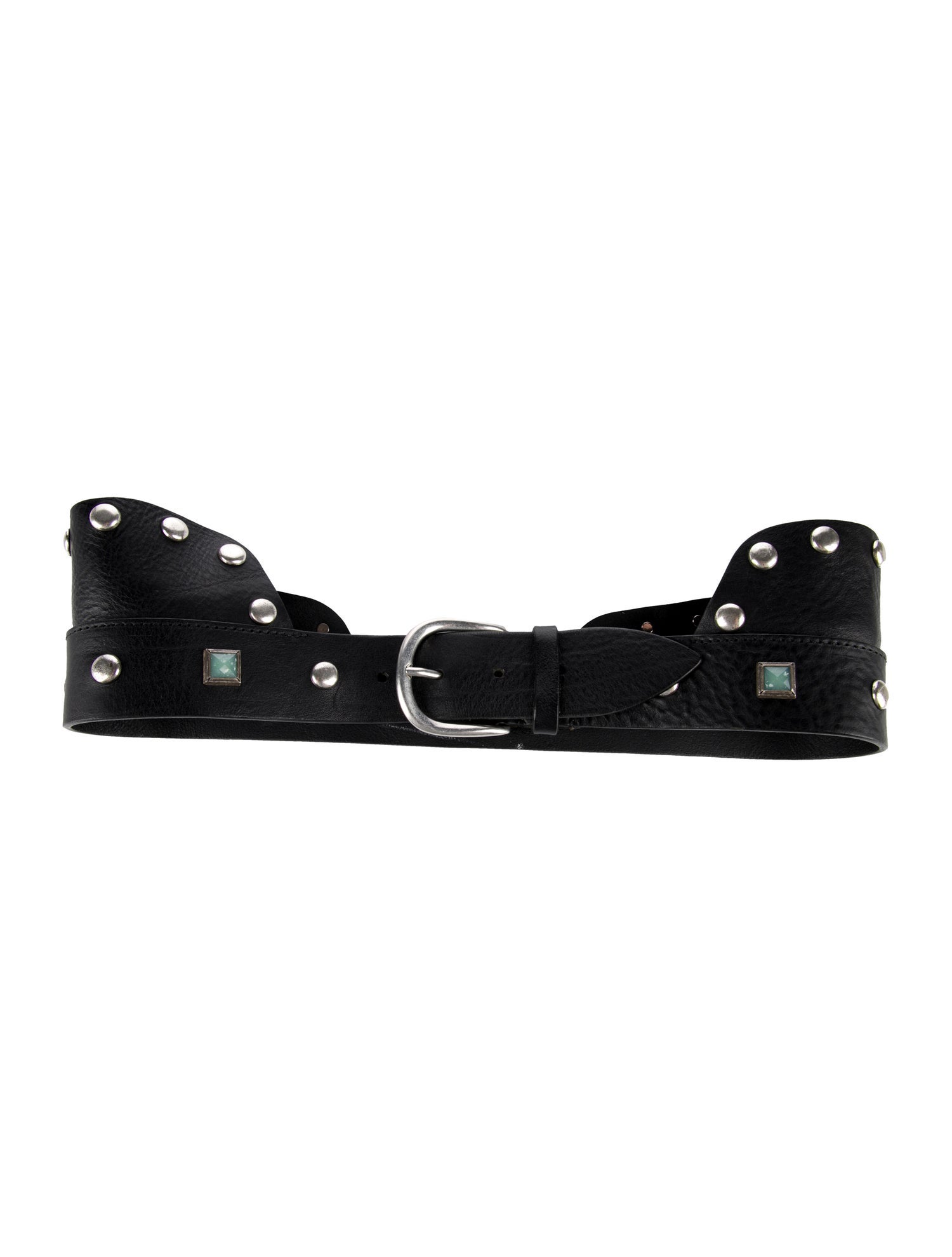 Isabel Marant Leather Studded Accents Belt