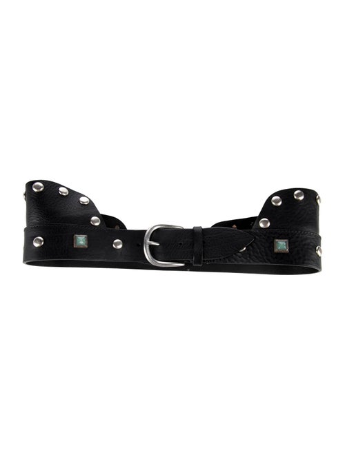 Isabel Marant Leather Studded Accents Belt