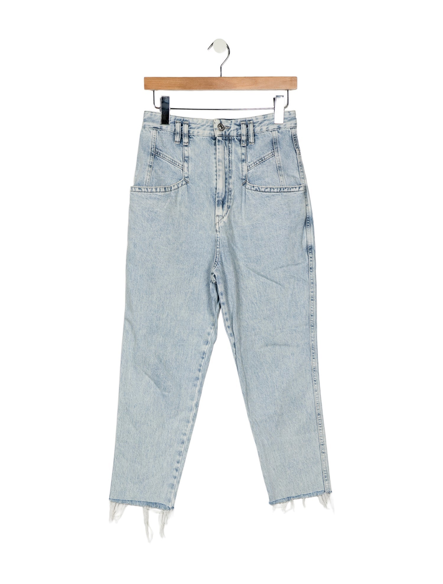Isabel Marant High-Rise Straight Leg Jeans