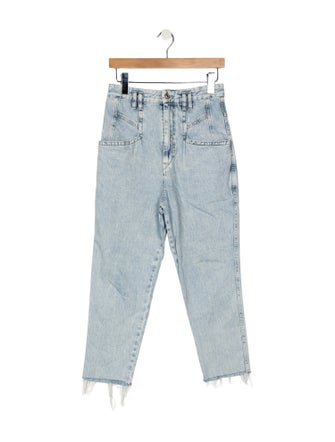 Isabel Marant High-Rise Straight Leg Jeans