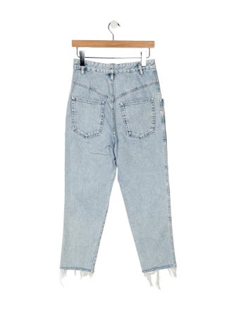 Isabel Marant High-Rise Straight Leg Jeans