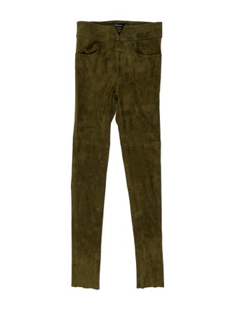 Isabel Marant Lambskin Skinny Leg Pants