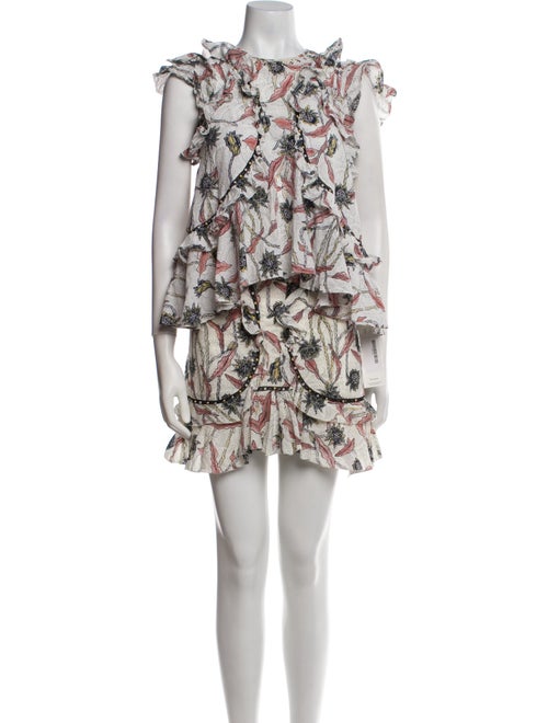 Isabel Marant Printed Studded Accents Skirt Set