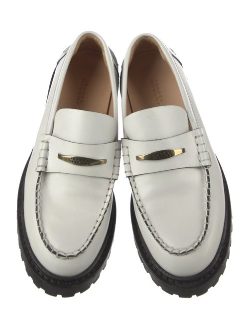 Isabel Marant Leather Tassel Accents Loafers