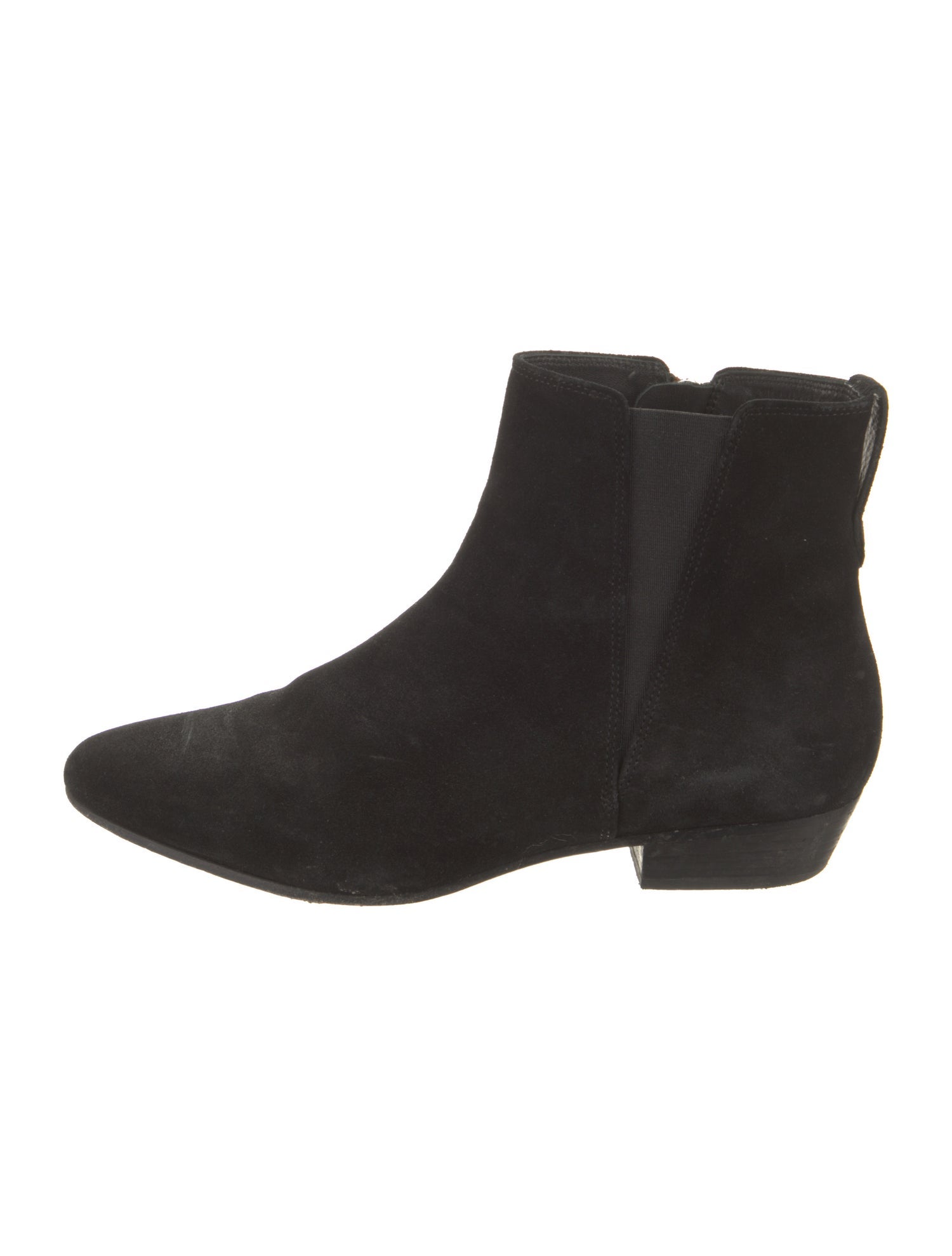 Isabel Marant Suede Leather Trim Embellishment Chelsea Boots