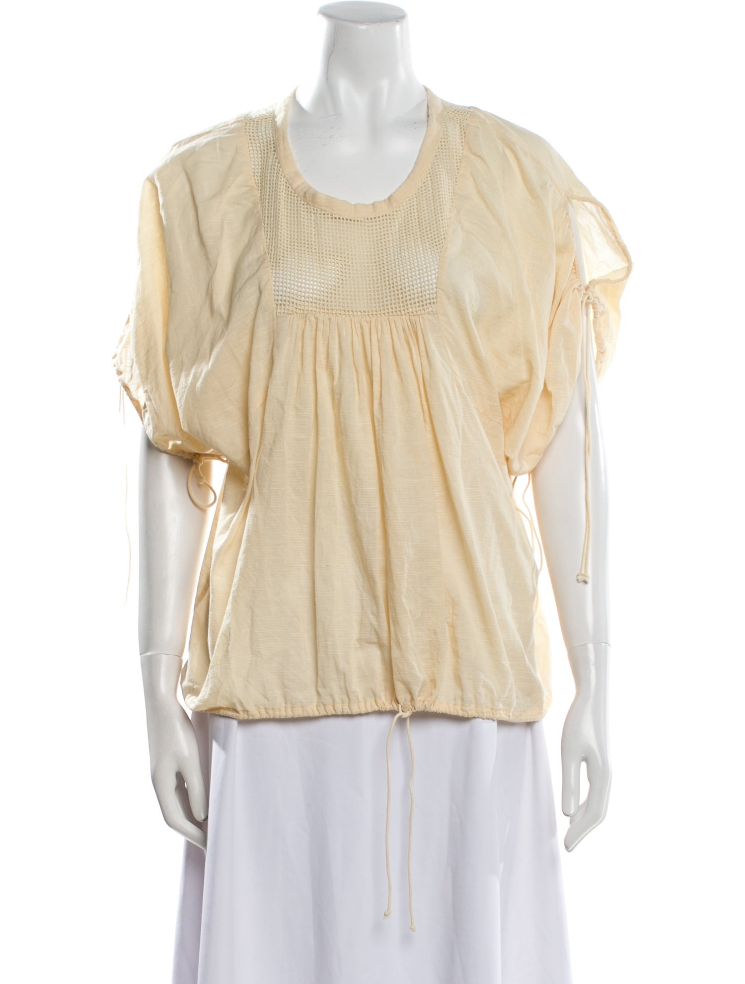 Isabel Marant Scoop Neck Short Sleeve Blouse