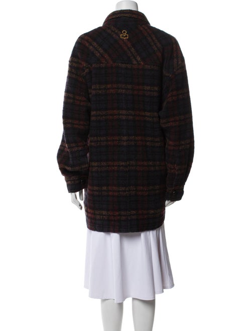 Isabel Marant Wool Plaid Print Jacket