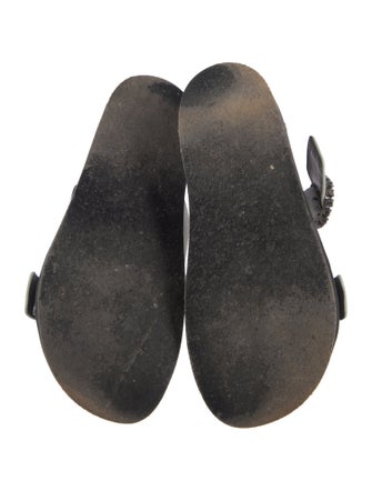 Isabel Marant Suede Crystal Embellishments Slides