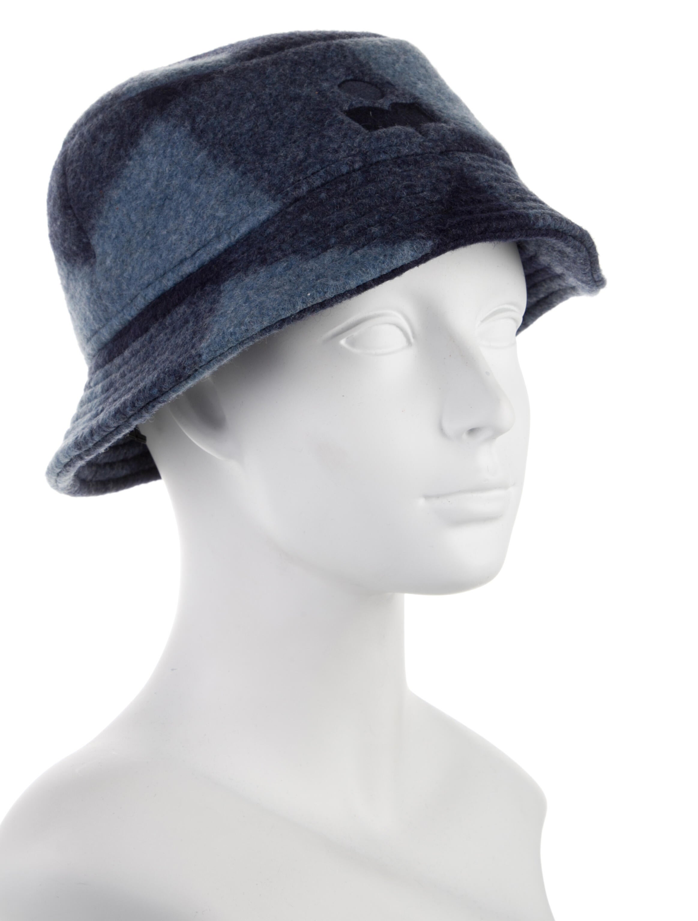 Isabel Marant Plaid Felt Bucket Hat w/Tags
