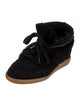 Isabel Marant Suede Wedge Sneakers