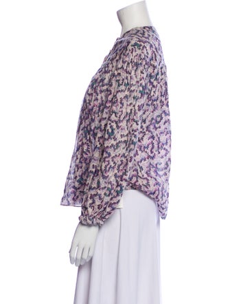 Isabel Marant Printed Crew Neck Blouse