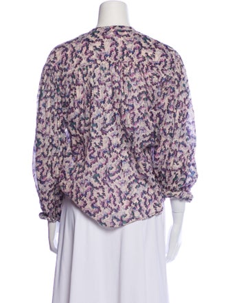 Isabel Marant Printed Crew Neck Blouse
