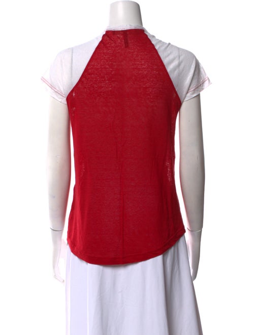 Isabel Marant Linen Scoop Neck T-Shirt