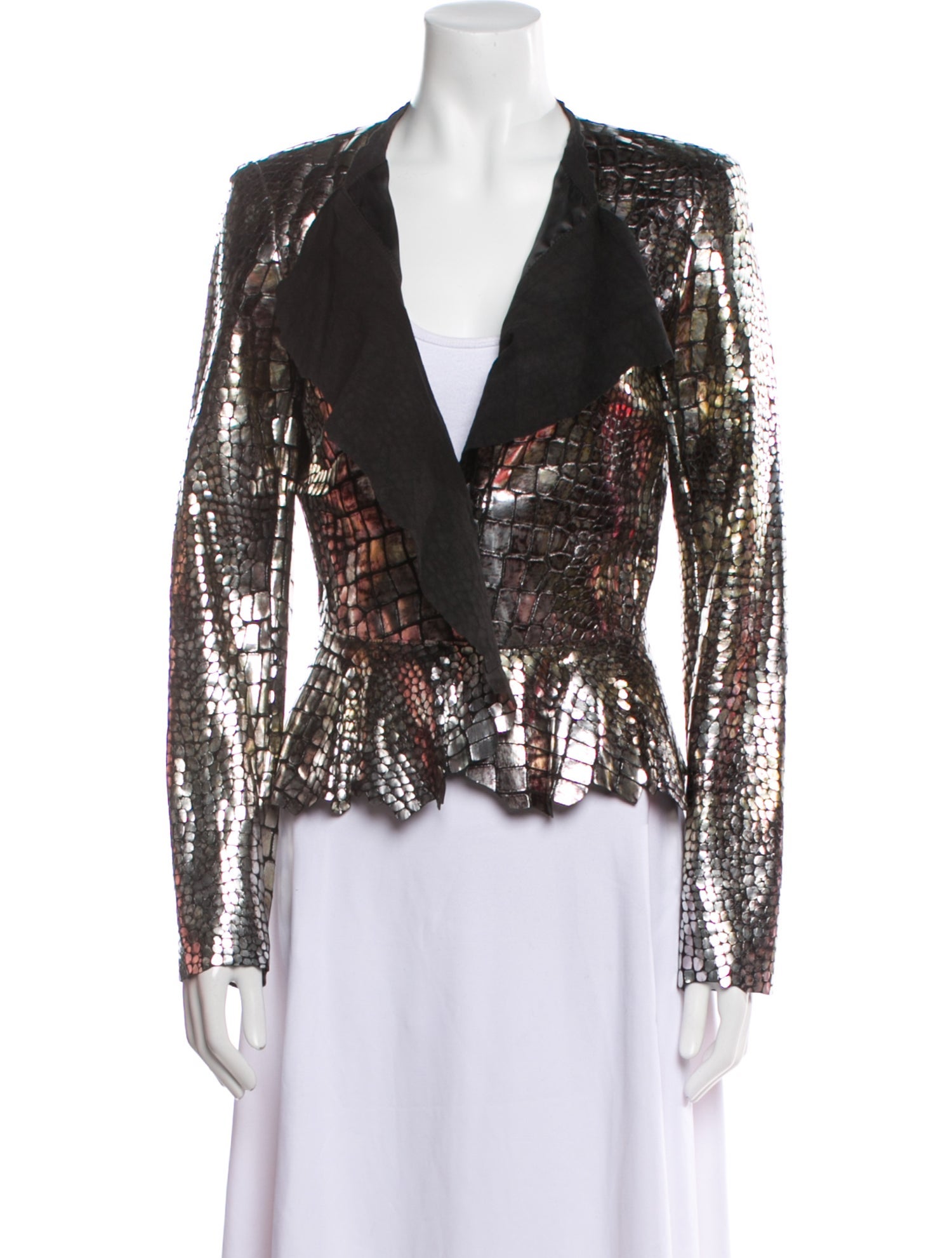 Isabel Marant Leather Printed Evening Jacket