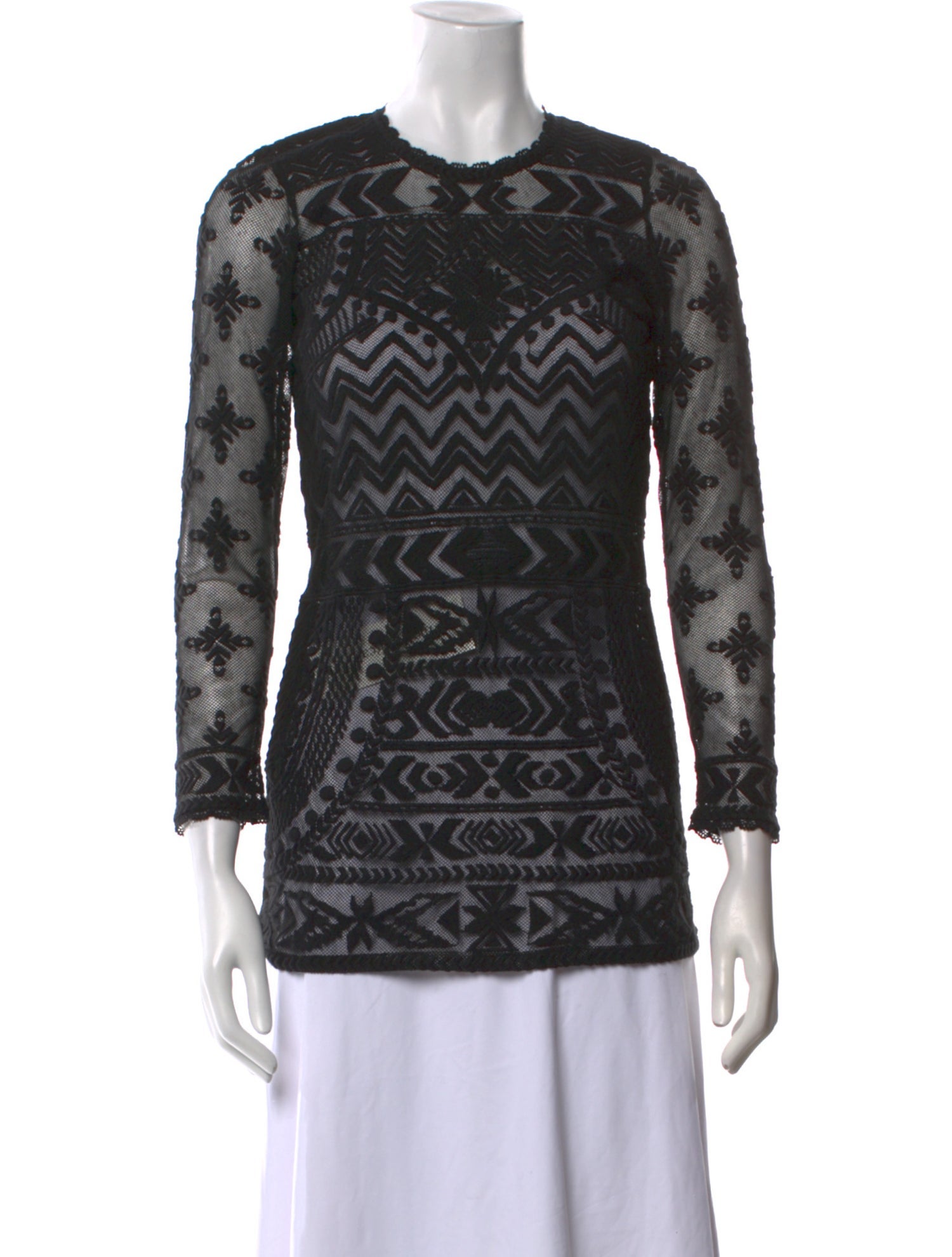 Isabel Marant Lace Lace Pattern Top
