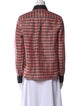 Isabel Marant Plaid Print Long Sleeve Button-Up Top