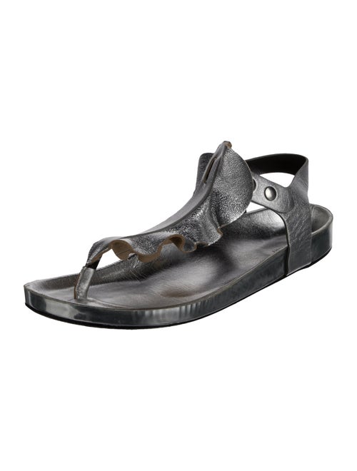 Isabel Marant Leather T-Strap Sandals
