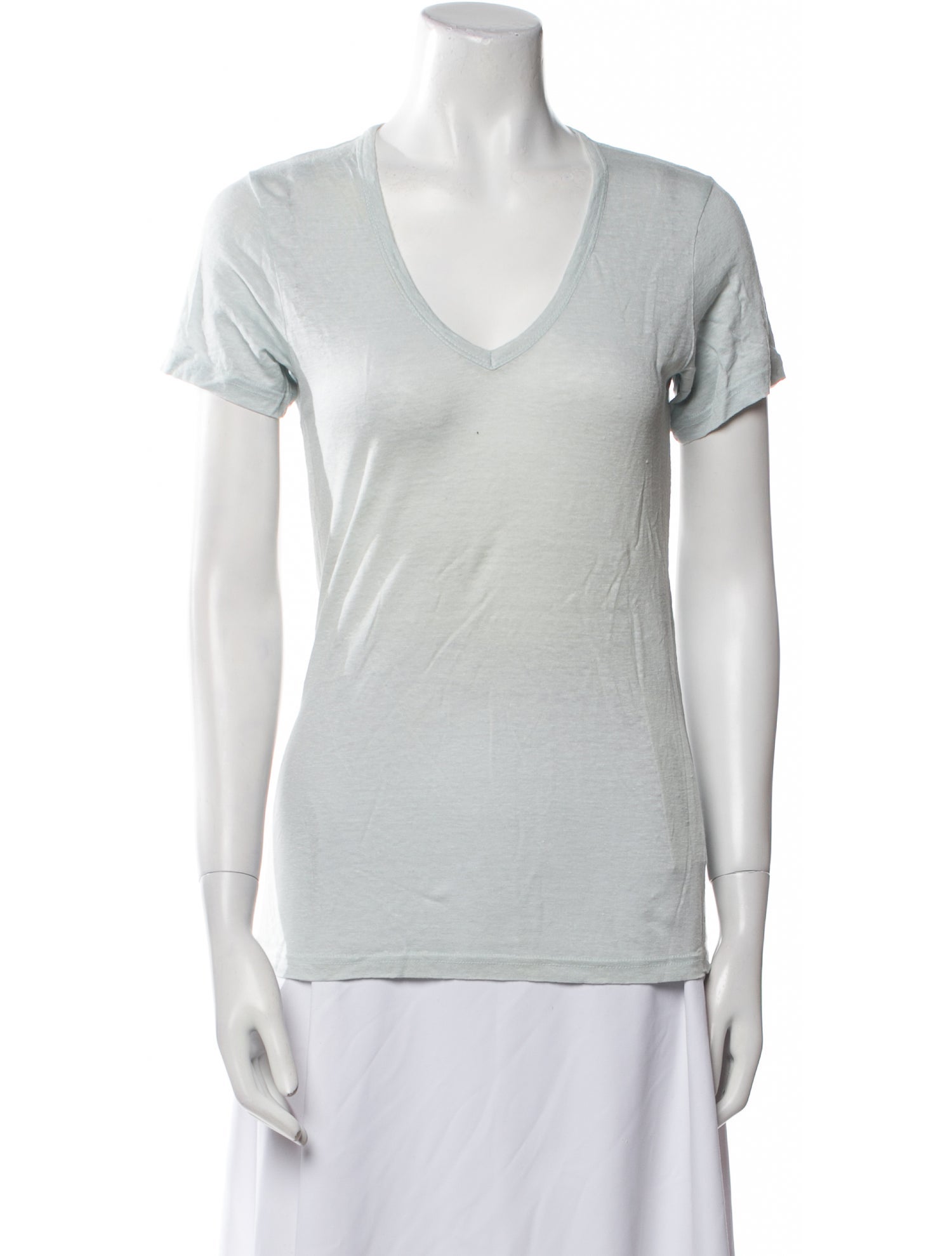 Isabel Marant Linen V-Neck T-Shirt