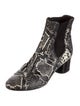 Isabel Marant Leather Animal Print Chelsea Boots