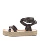 Isabel Marant Leather Braided Accents Espadrilles